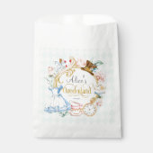 Onederland, Mad hatter teaparty, verjaardagssnacks Bedankzakje (Voorkant)