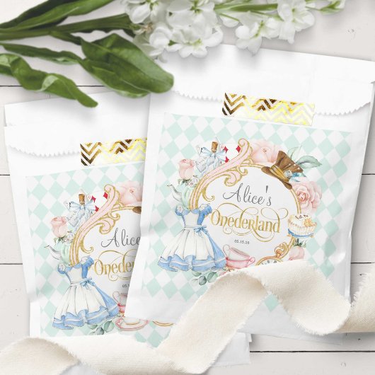 Onederland, Mad hatter teaparty, verjaardagssnacks Bedankzakje