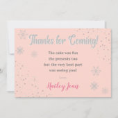 Onederland Meisjes 1e Verjaardag Dank je Kaart (Voorkant)