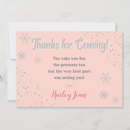 Onederland Meisjes 1e Verjaardag Dank je Kaart