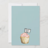 ONEderland Meisje's 1e Verjaardag Uitnodiging (Achterkant)