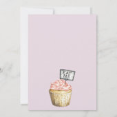 ONEderland Meisje's 1e Verjaardag Uitnodiging (Achterkant)