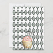 ONEderland Meisje's 1e Verjaardag Uitnodiging (Achterkant)