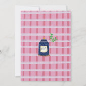 Onederland Tea Party - Eerste Verjaardagsfeest Inv Kaart (Achterkant)