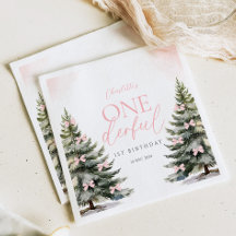 Onederland Winter Roze Strik 1e Verjaardag