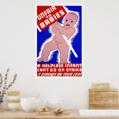 Oneerlijk voor baby's WPA 1938 Poster (Keuken)