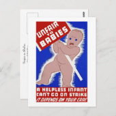 Oneerlijke behandeling van baby's briefkaart (Voorkant / Achterkant)