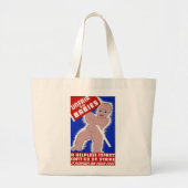 Oneerlijke behandeling van baby's grote tote bag (Voorkant)