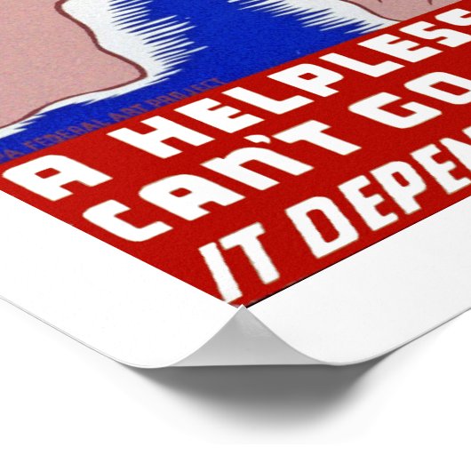 Oneerlijke behandeling van baby's poster (Hoek)