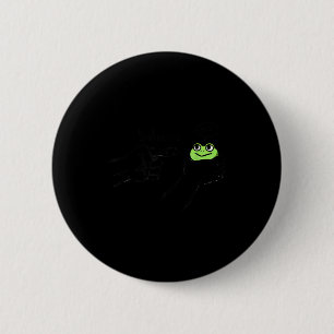 Oneerlijke Kikker Grappige Kikker Meme Gedraag Gee Ronde Button 5,7 Cm