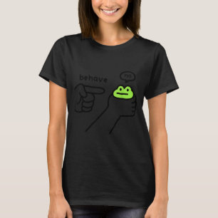 Oneerlijke Kikker Grappige Kikker Meme Gedraag Gee T-shirt