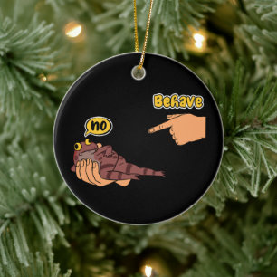 Oneerlijke Kikker Grappige Kikker Meme Gedraag Je Keramisch Ornament