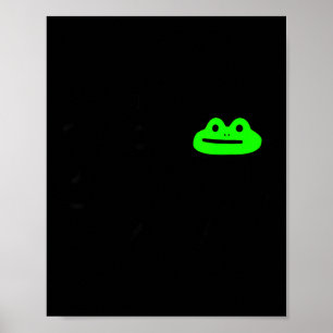 Oneerlijke Kikker Meme Gedraag Geen Grappige Kikke Poster