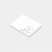 Oneerlijke notebooks post-it® notes (Schuin)