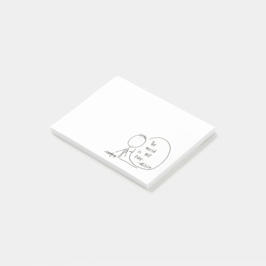Oneerlijke notebooks post-it® notes (Schuin)