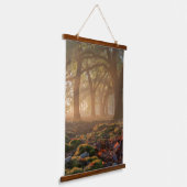 Oneffen Pad Hangend Wandkleed (Gebogen)