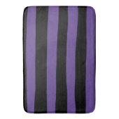 Oneffen strepen in Paarse en zwarte Badmat (Voorkant Verticaal)