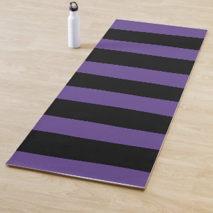 Oneffen strepen in Paarse en zwarte Yogamat