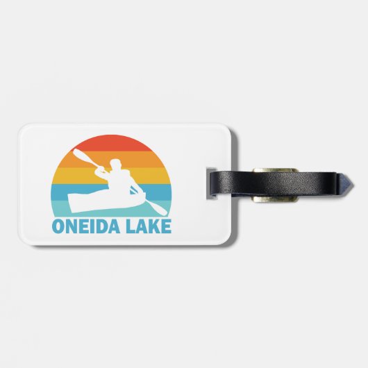 Oneida Lake New York Kayak Bagagelabel (Achterkant horizontaal)