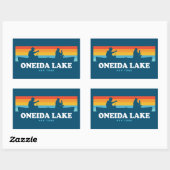 Oneida Lake New York Rechthoekige Sticker (Vel)