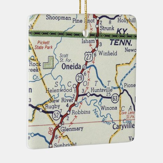 Oneida TN Keramisch Ornament (Rechts)