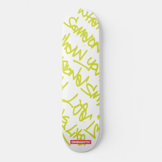 ONEIGHTH Tokyo Graffiti Line オ ル ケ リ Persoonlijk Skateboard (Voorkant)