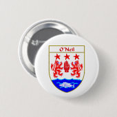 O'Neil Coat of Arms/Family Crest Ronde Button 5,7 Cm (Voorkant /achterkant)