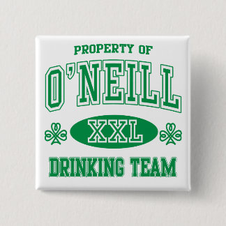 O'Neil Irish Drink Team Vierkante Button 5,1 Cm