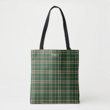 O'Neill Clan Tartan Green Plaid Monogram