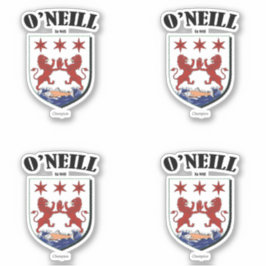 O'Neill Crest Iers Vertaling & Betekenis (x4) Sticker