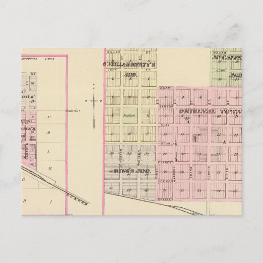 O'Neill en Stuart, Nebraska Briefkaart (Voorkant)
