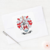 O'Neill-jasje over wapens Vierkante Sticker (Envelop)