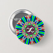 Oneindig Acht Ster Ronde Button 5,7 Cm (Voorkant /achterkant)
