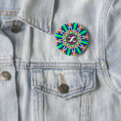 Oneindig Acht Ster Ronde Button 5,7 Cm (In situ)