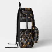 Oneindig Architecturaal Frame Bedrukte Rugzak (Links)