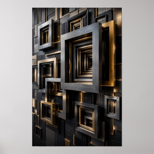 Oneindig Architecturaal Frame Poster (Voorkant)