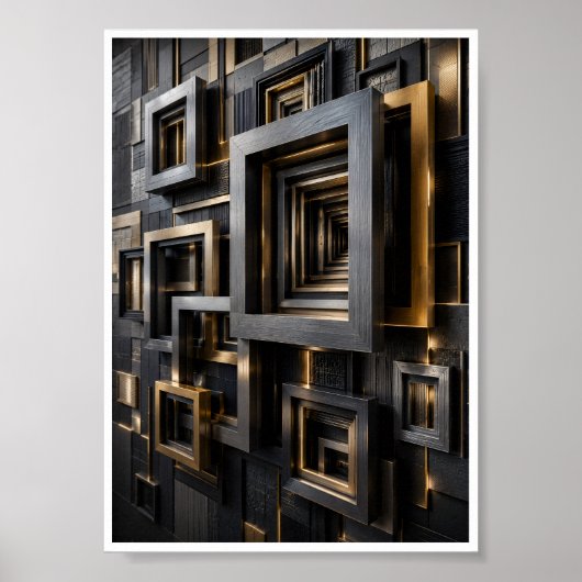 Oneindig Architecturaal Frame Poster (Voorkant)
