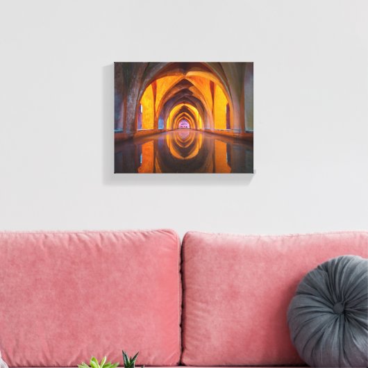 oneindig architectuur verpakt canvas (Insitu (Woonkamer))