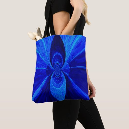 oneindig blauw - boodschappentas tote bag (Dichtbij)