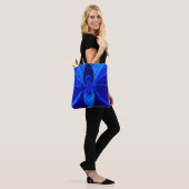 oneindig blauw - boodschappentas tote bag (Op model)