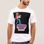 ONEINDIG DAPPER OM TE WERKEN T-SHIRT (Voorkant)