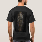Oneindig Doolhof | Abstract 3D Labyrint T-shirt (Achterkant)