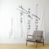 Oneindig En Altijd, Amen Trouwcitaat Achtergrond Wandkleed (In Situ (horizontaal))