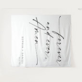 Oneindig En Altijd, Amen Trouwcitaat Achtergrond Wandkleed (Voorkant (horizontaal))