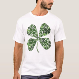 Oneindig Gelukkig 4-bladige Klaver T-shirt