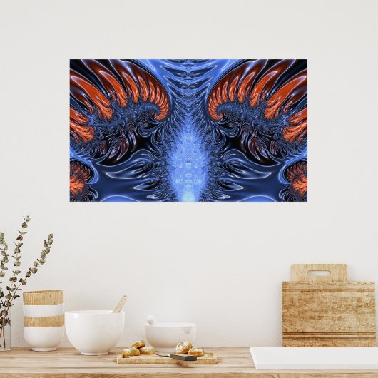 oneindig glas poster (Keuken)