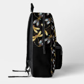 Oneindig gouden libellen bedrukte rugzak (Links)