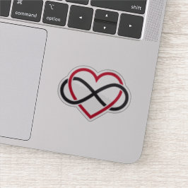 Oneindig hart, liefde voor altijd sticker