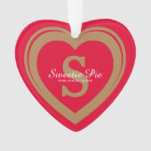 Oneindig in mijn hart rode herdenkingsornament ornament (voorkant)