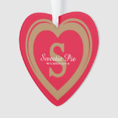 Oneindig in mijn Hart Rode Herinneringsornament Ornament (voorkant)